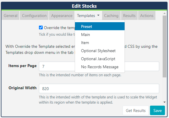 Currencies Override the Template